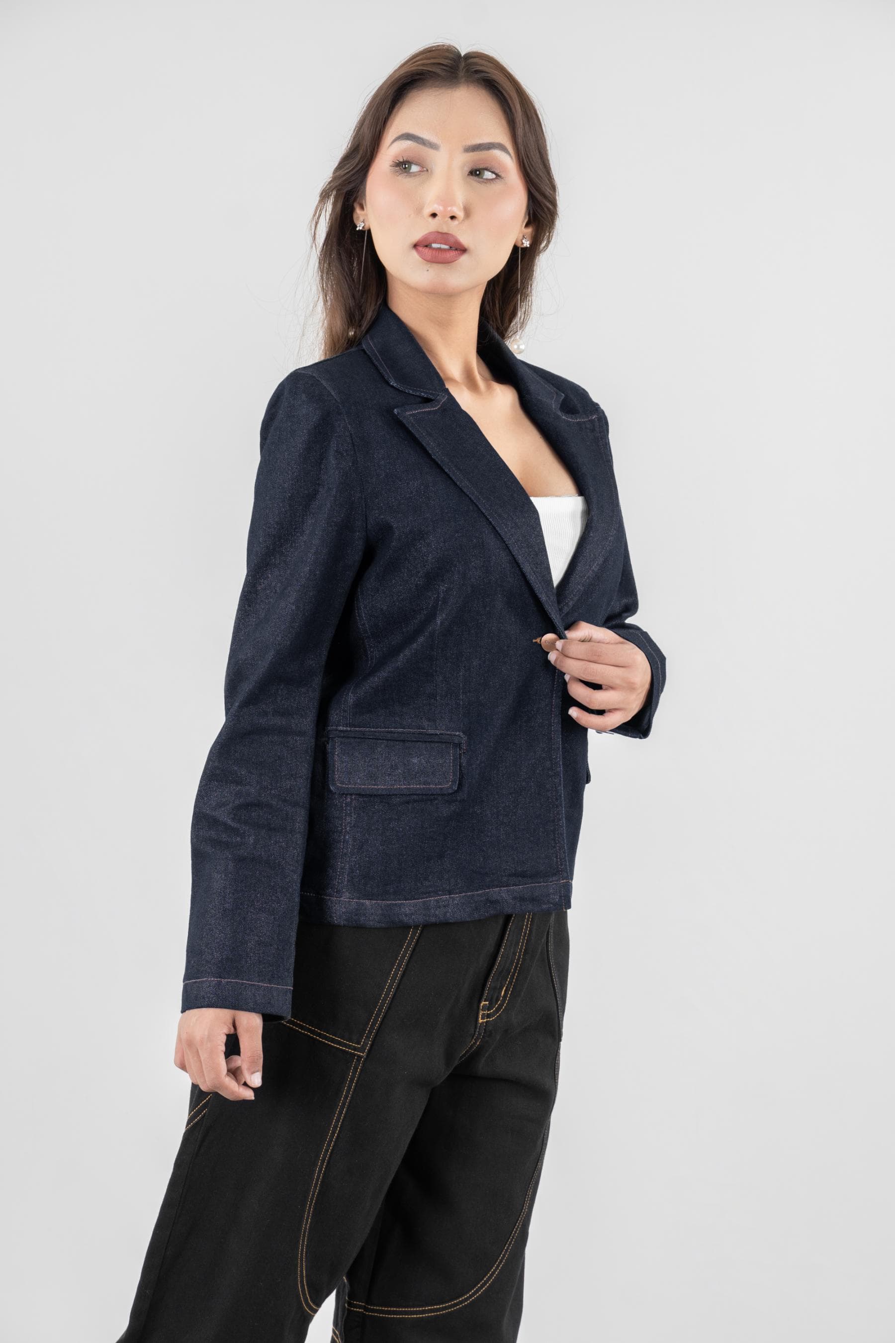 Layered Cinch | Women's Denim Co-ord Set